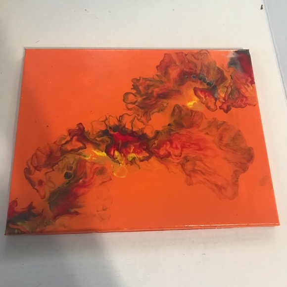 Dutch pour painting, vibrant and abstract design. - Picture 2 of 8